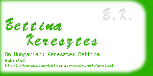 bettina keresztes business card